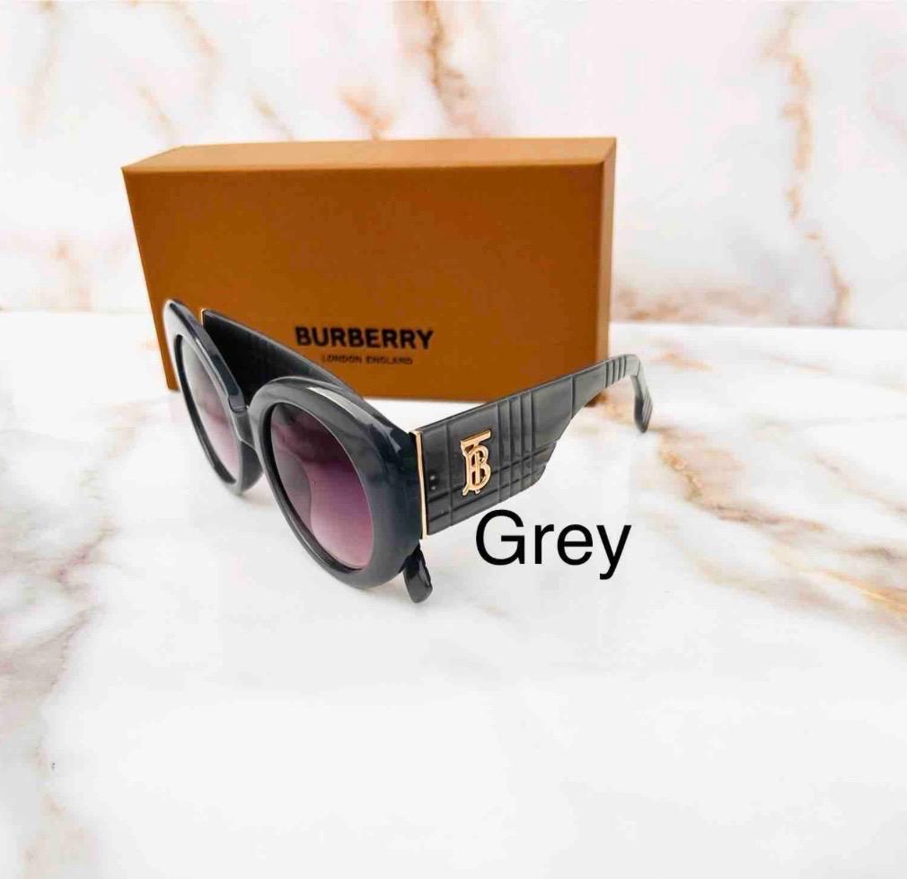 BURBERRY TB OVERSIZED ROUND SUNGLASSES